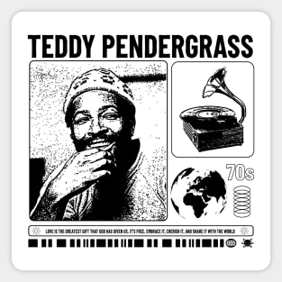 The icon of the 70s - teddy pendergrass Magnet